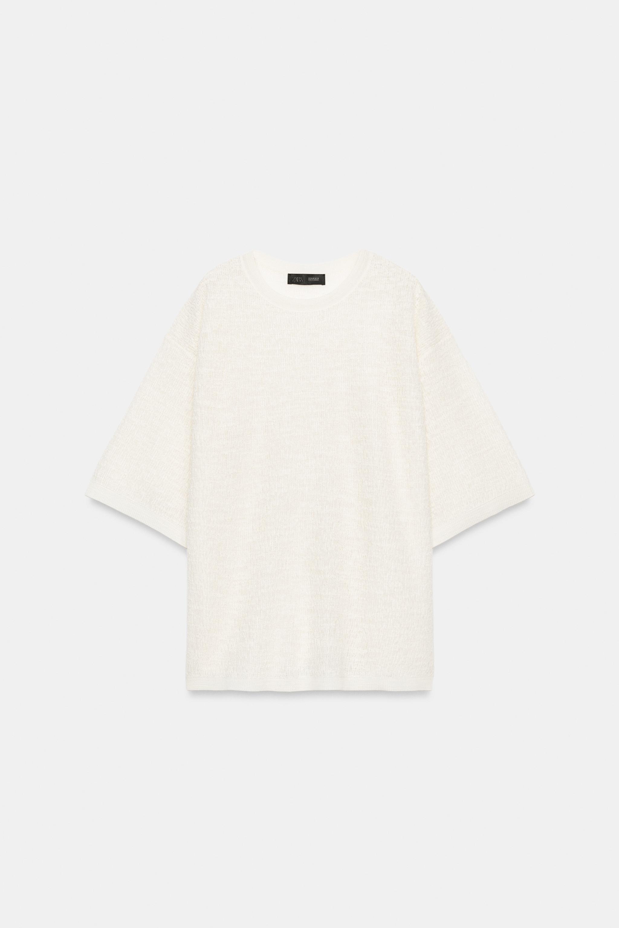 TOP OVERSIZE EN MAILLE STRUCTURÉ